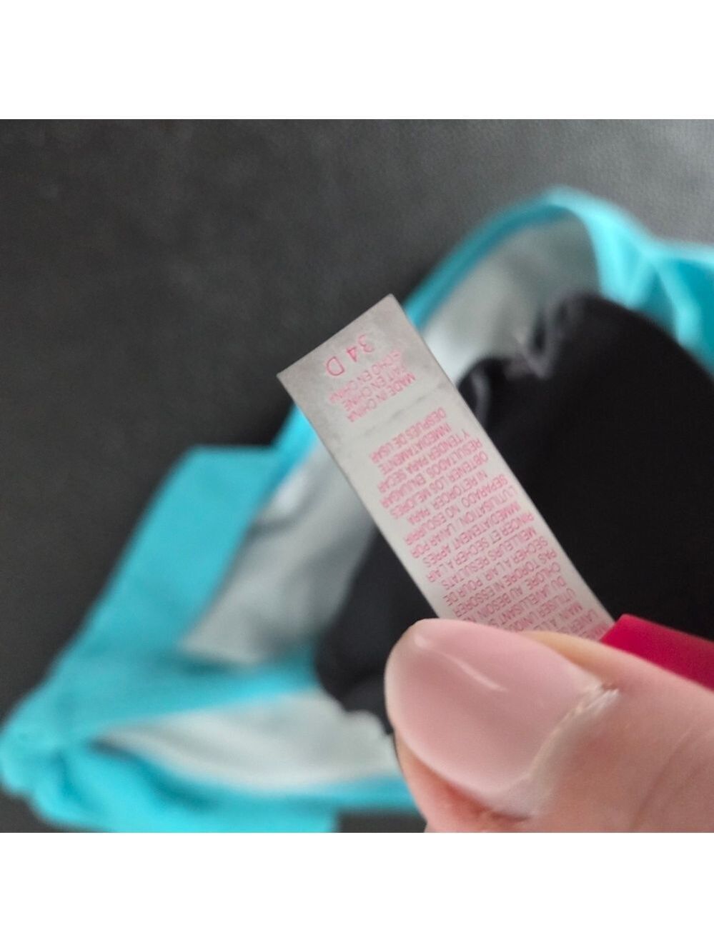 Victoria Secret & Bluenotes Black and Aqua Bikini Set - Picture 3 of 4